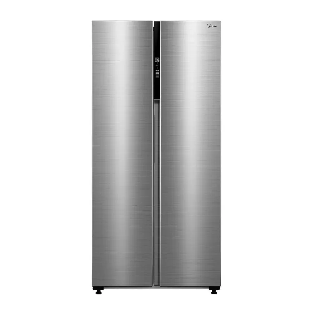 Refrigerador Midea Side By Side Frost Free Inverter 442L com Painel Digital MDRS598 Inox 220V