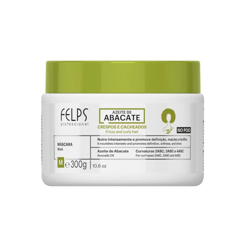 Máscara de Tratamento Capilar Felps Cachos Azeite de Abacate 300g