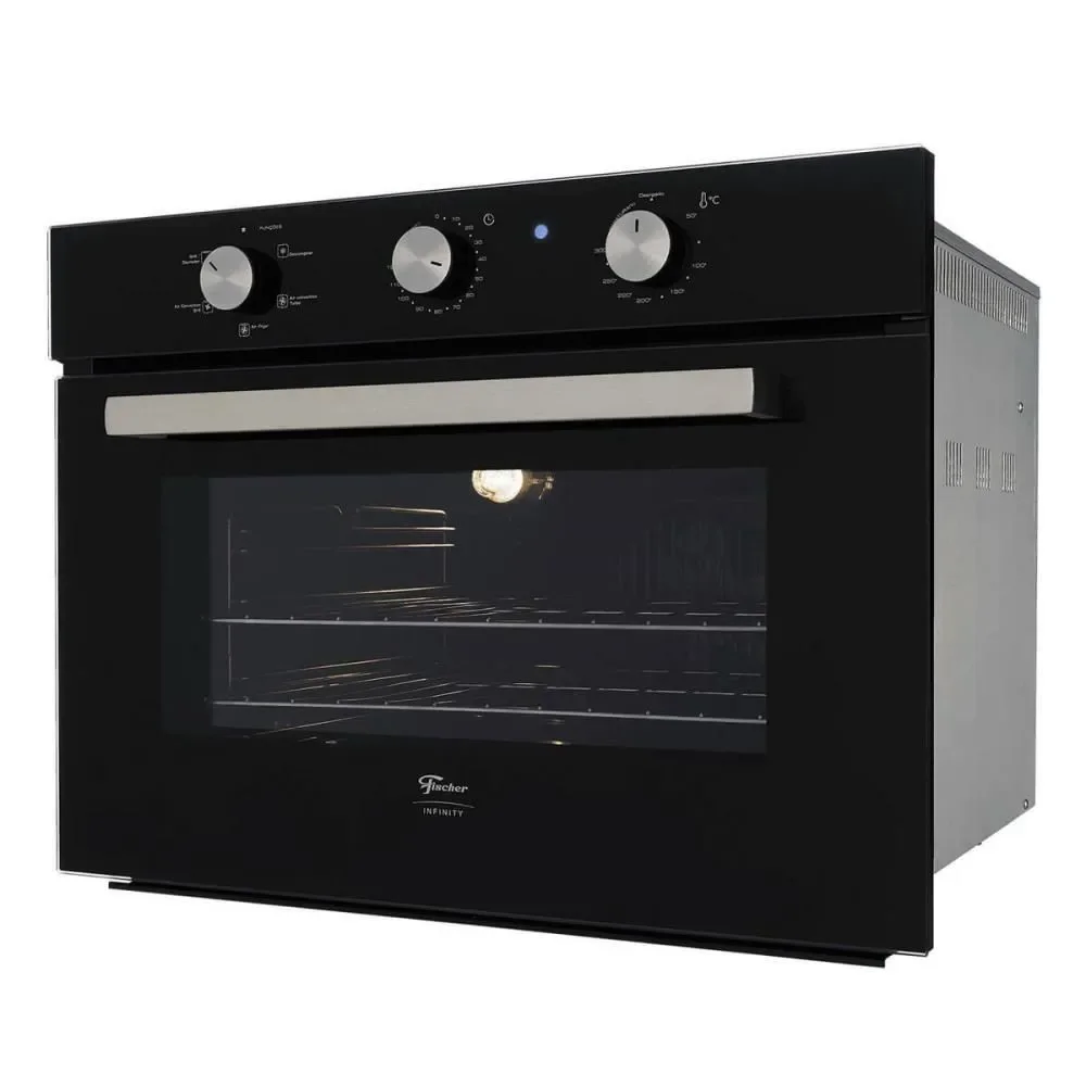 Forno Elétrico de Embutir Fischer Infinity 50L com Air Fryer 5 Funções Preto 110V