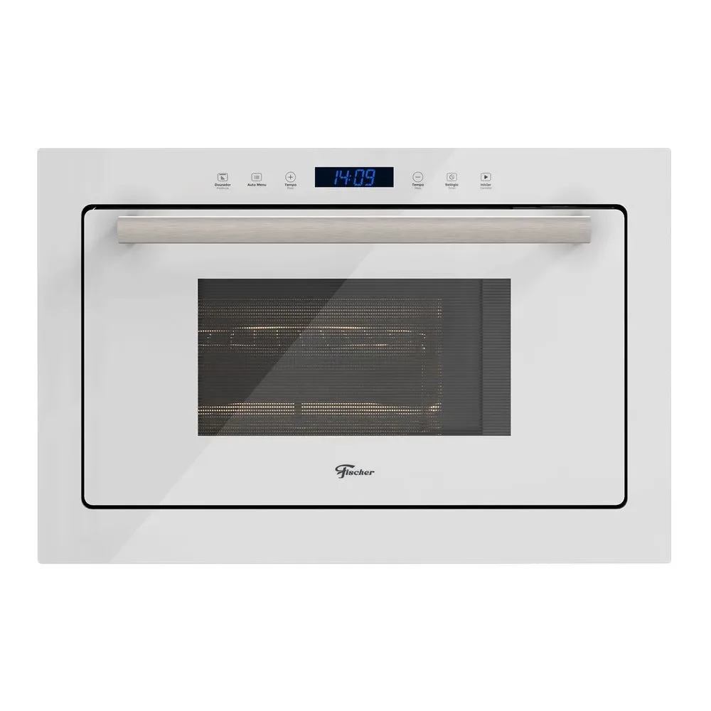 Micro-ondas de Embutir Fischer Infinity 25L Touch com Grill Branco 110V