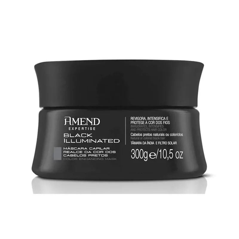 Máscara De Tratamento Amend Preto Realce Da Cor 300g