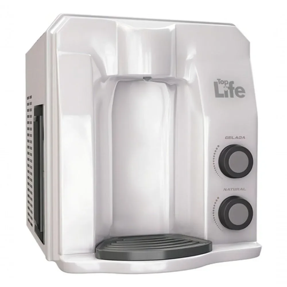 Purificador de Água Alcalina Ionizada Top Life Flex HE Gelada Branco 8 Etapas 110V