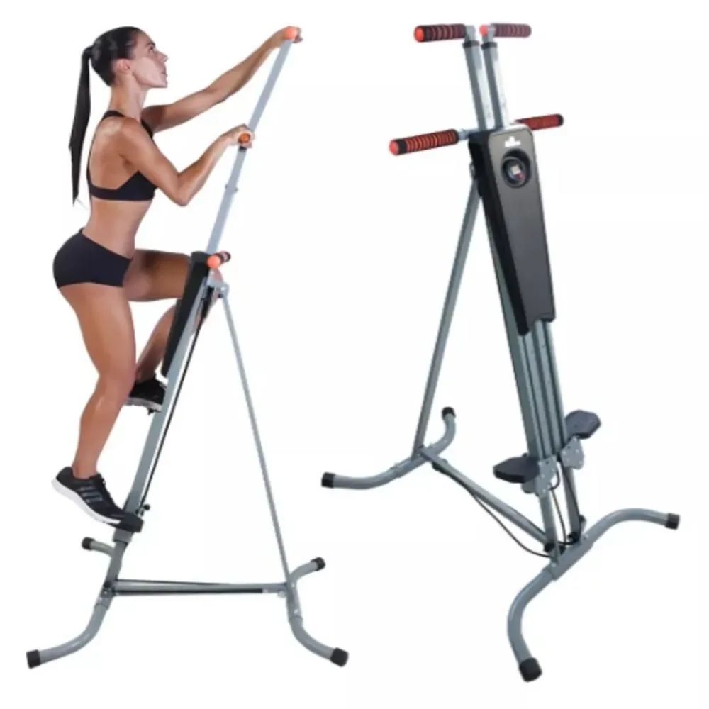 Simulador de Escalada e Caminhada 2 em 1 Climber Elíptico Multifuncional Articulado Bivolt