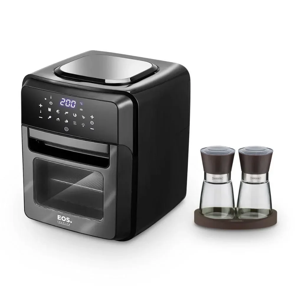 Fritadeira Sem óleo Air Fryer Toutch Eaf12t 127v Eos Com Moedor Sal E Pimenta Churrasco Tramontina 127v
