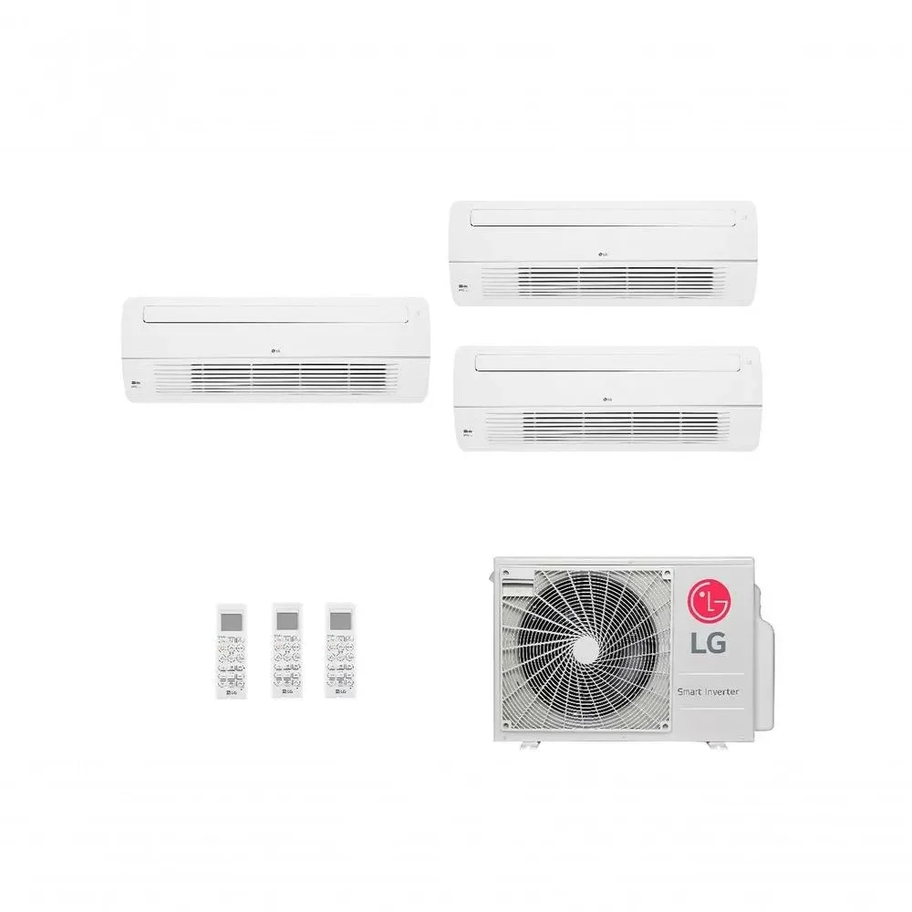 Ar Condicionado Multi Split LG Inverter 39000 BTUS 1x Evap Cassete 1 Via 9000 Quente e Frio 220V AMNW09GTUC0