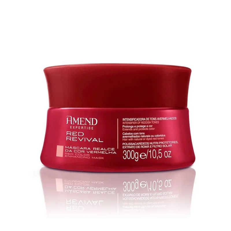 Máscara De Tratamento Amend Realce Da Cor Red Revival 300g
