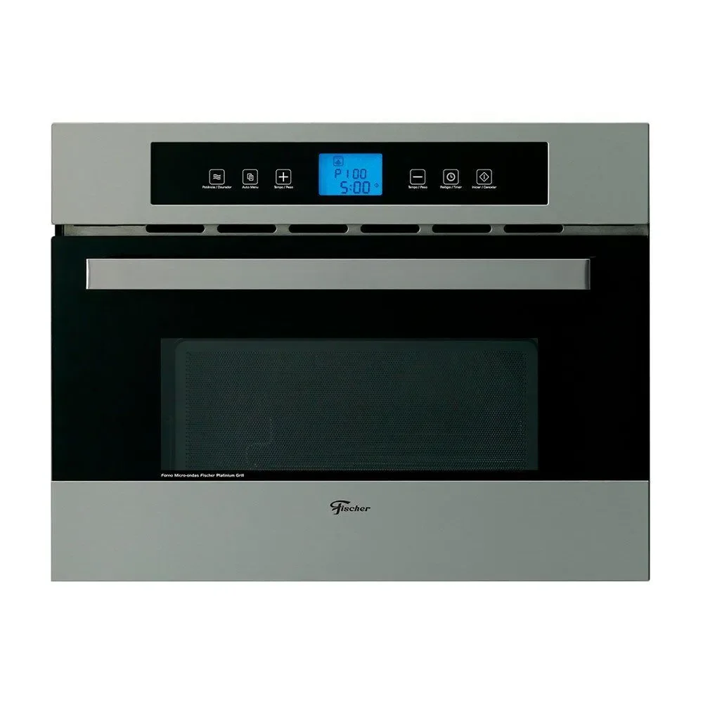 Micro-ondas de Embutir Fischer 17411 34L 1000W Grill 1500W Flat Plate Inox 110V