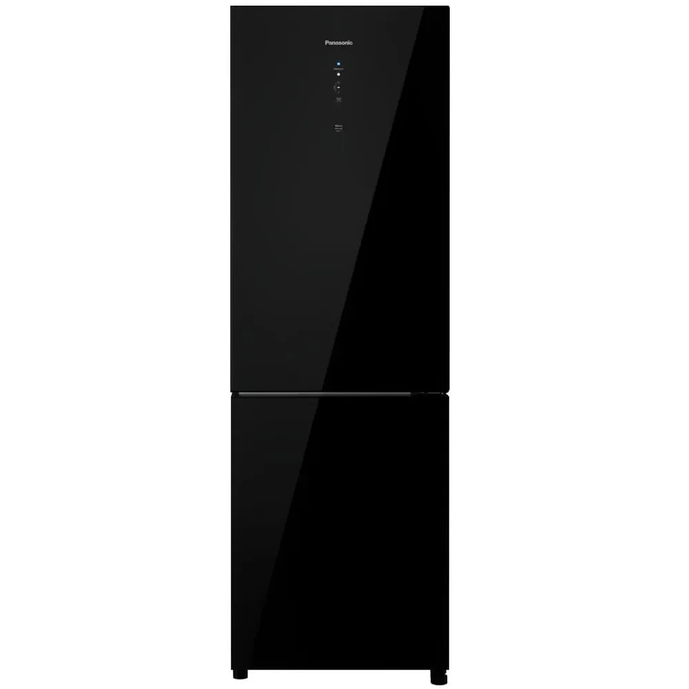 Geladeira Panasonic Duplex Frost Free Vidro 407L com Frente Sofisticada NR-BB41GV2BA Preto 110V