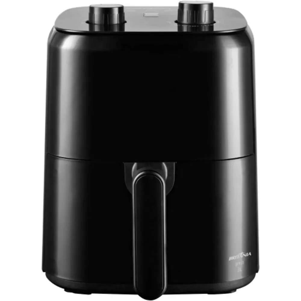 Fritadeira Air Fryer Britânia BFR31 3L Elétrica com Timer 60 Minutos Cesto Removível Preto 110V
