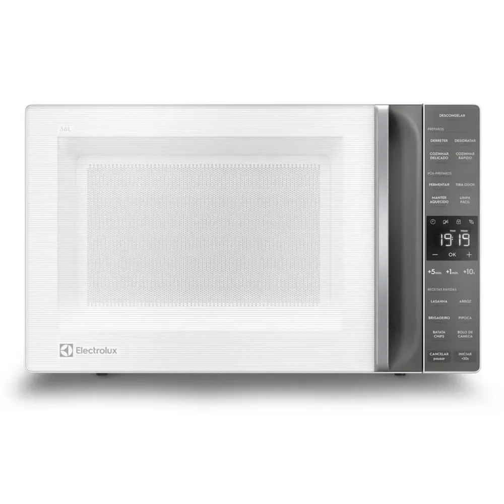 Micro-ondas Electrolux ME36B 36L Branco e Cinza com Descongelamento Assistido 110V