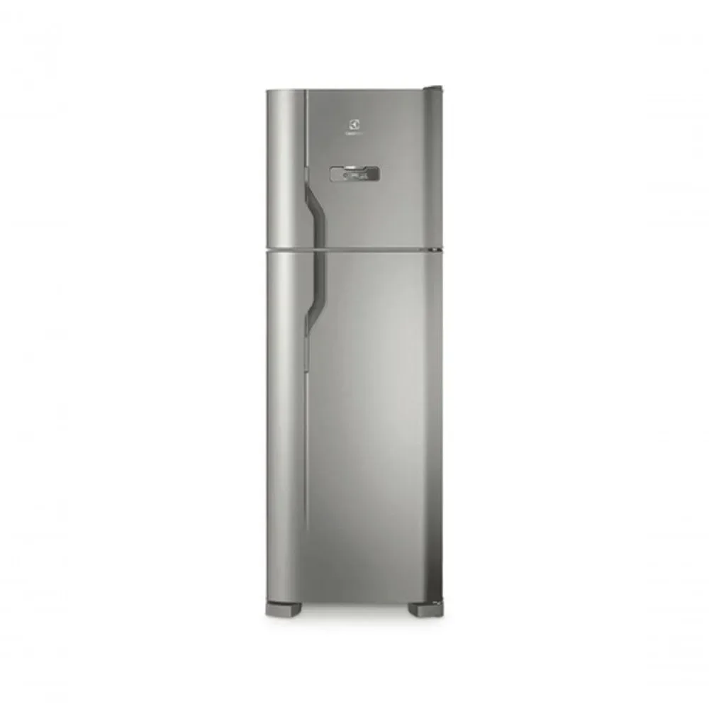 Refrigerador Electrolux Duplex Frost Free Convencional 371L com Porta Latas Espaço Extra Frio Drink Express DFX41 Inox