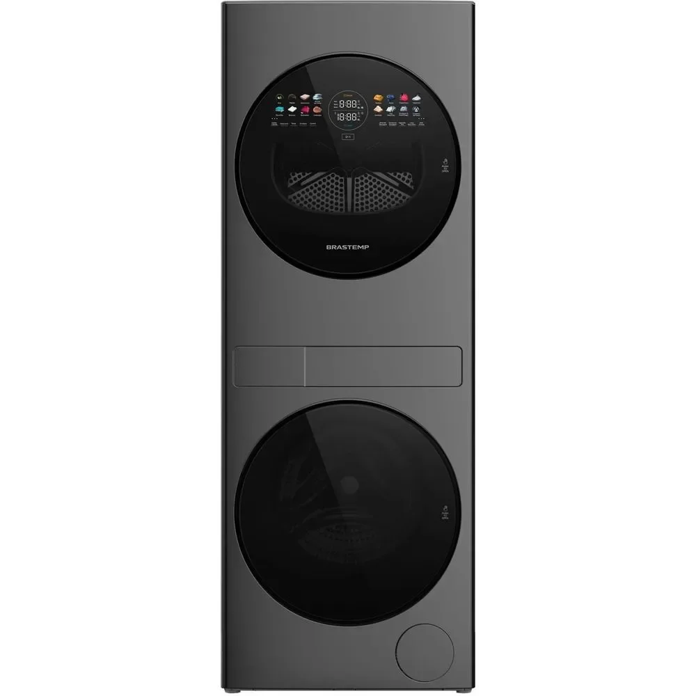 Lava e Seca Brastemp Bnt14as 14kg 11kg Lavagem e Secagem Inteligente Titânio 110V