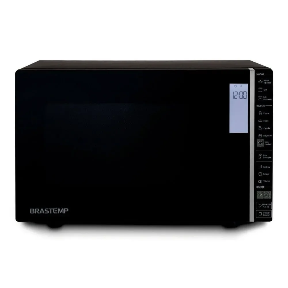 Micro-ondas de Bancada Brastemp 32L Preto com Grill e Painel Integrado Digital 110V