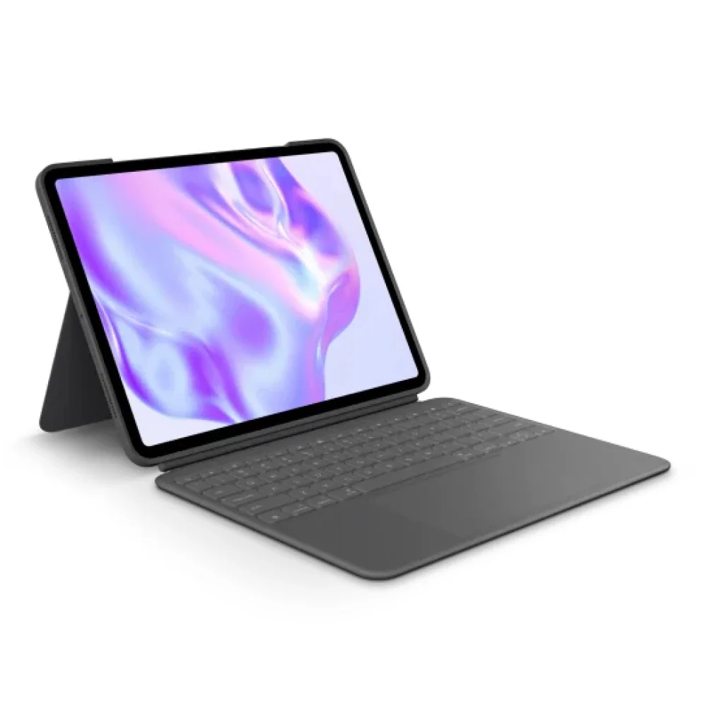 Capa Teclado Logitech com trackpad para i Pad Pro 13", Combo Touch - Grafite