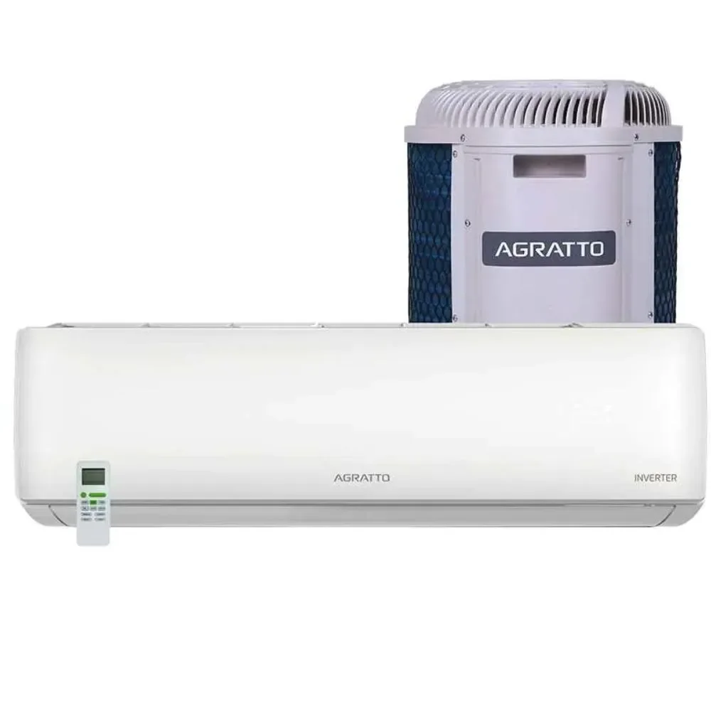 Ar Condicionado Split Agratto Liv Inverter 9000 BTUS Frio 220V Branco com Serpentina de Cobre 9000 BTUS