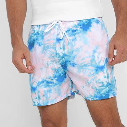 Short Praia Curto Mash Tie Dye Masculino - Masculino