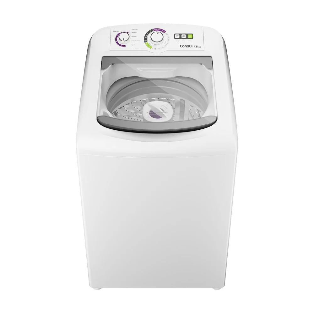 Máquina De Lavar 13kg Branca Consul Com Dosagem Econômica CWH13AB 110V