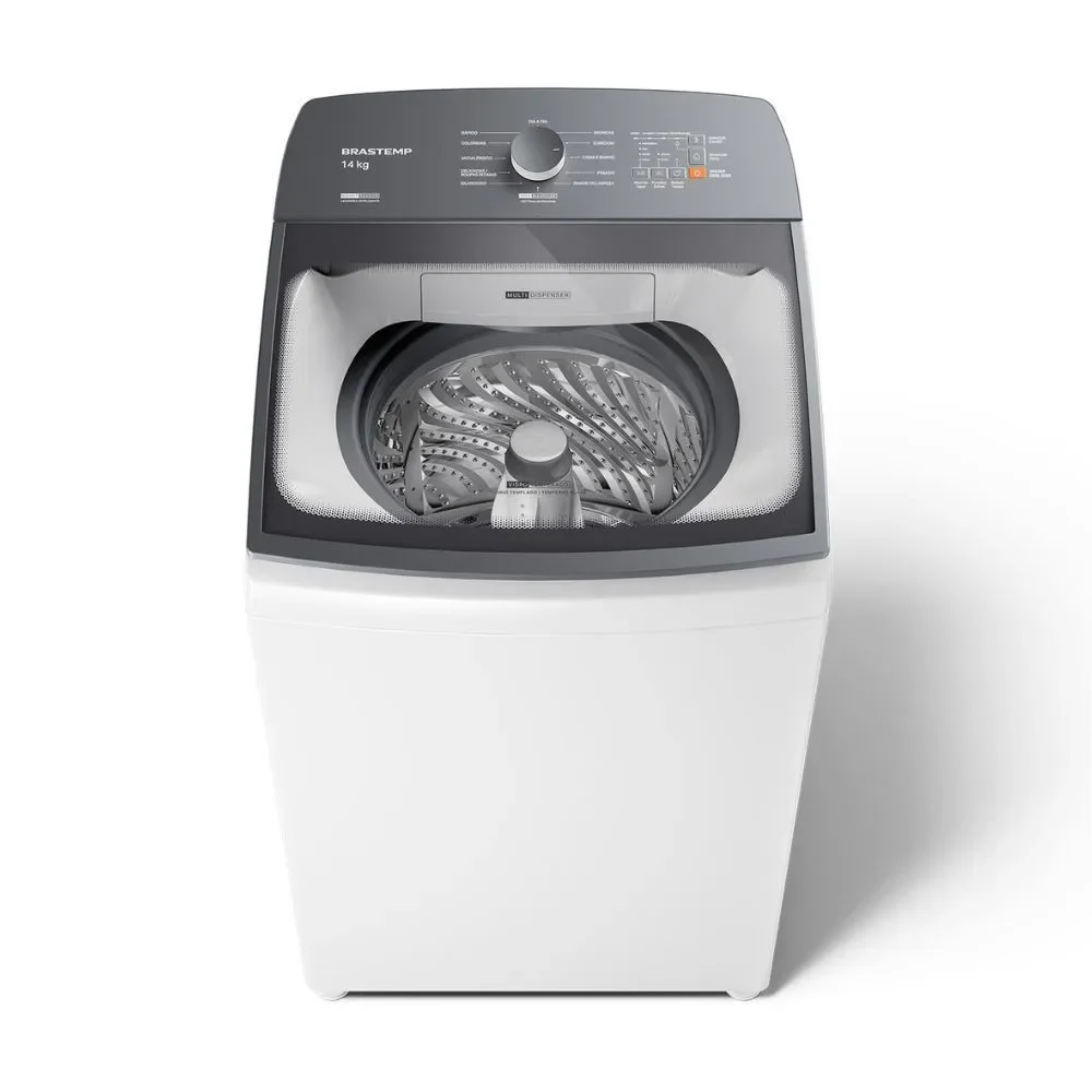 Lavadora Brastemp BWJ14AB 14kg Automática Superior Branco com Economia de Água 110V