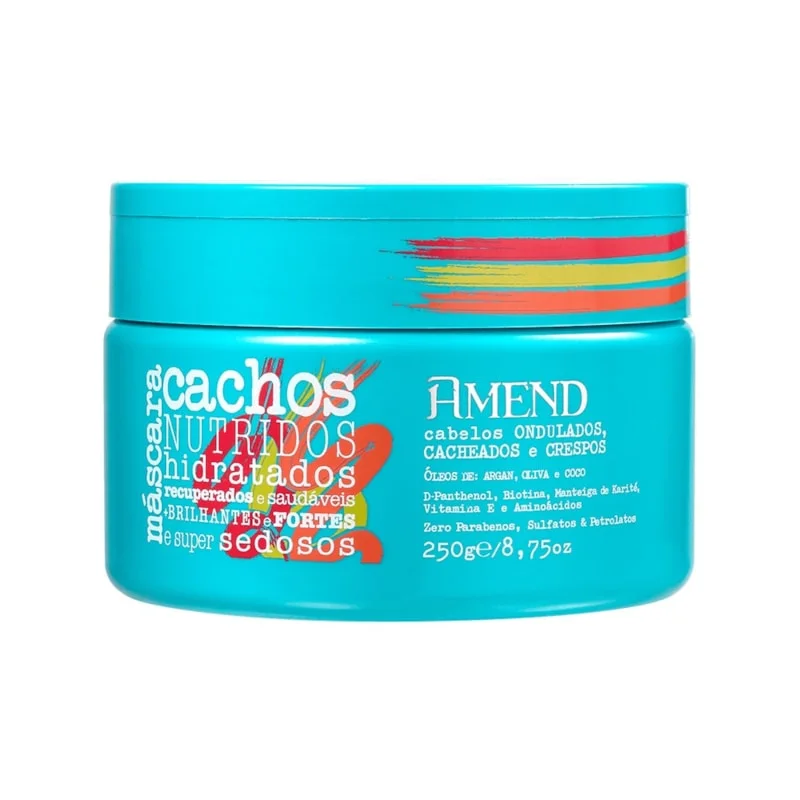 Máscara De Tratamento Amend Caheados Cachos 250g