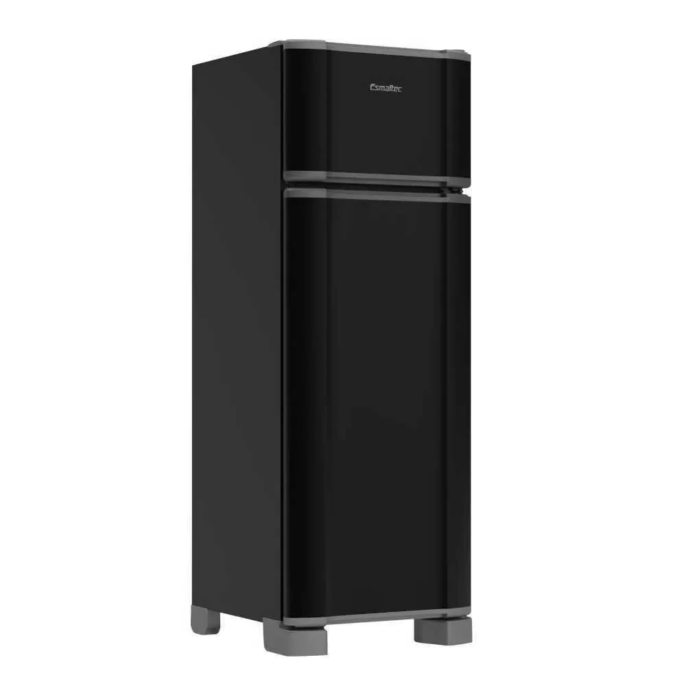 Geladeira Esmaltec Duplex Frost Free Inverter 276L com Prateleiras de Vidro Temperado RCD34 PRO Preto 220V