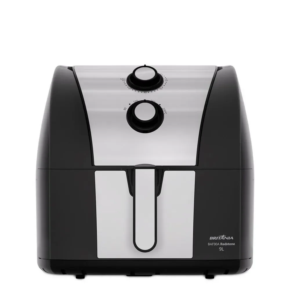 Fritadeira Elétrica Air Fryer Britânia BAF90A 9L 2000W Antiaderente Preto 220V