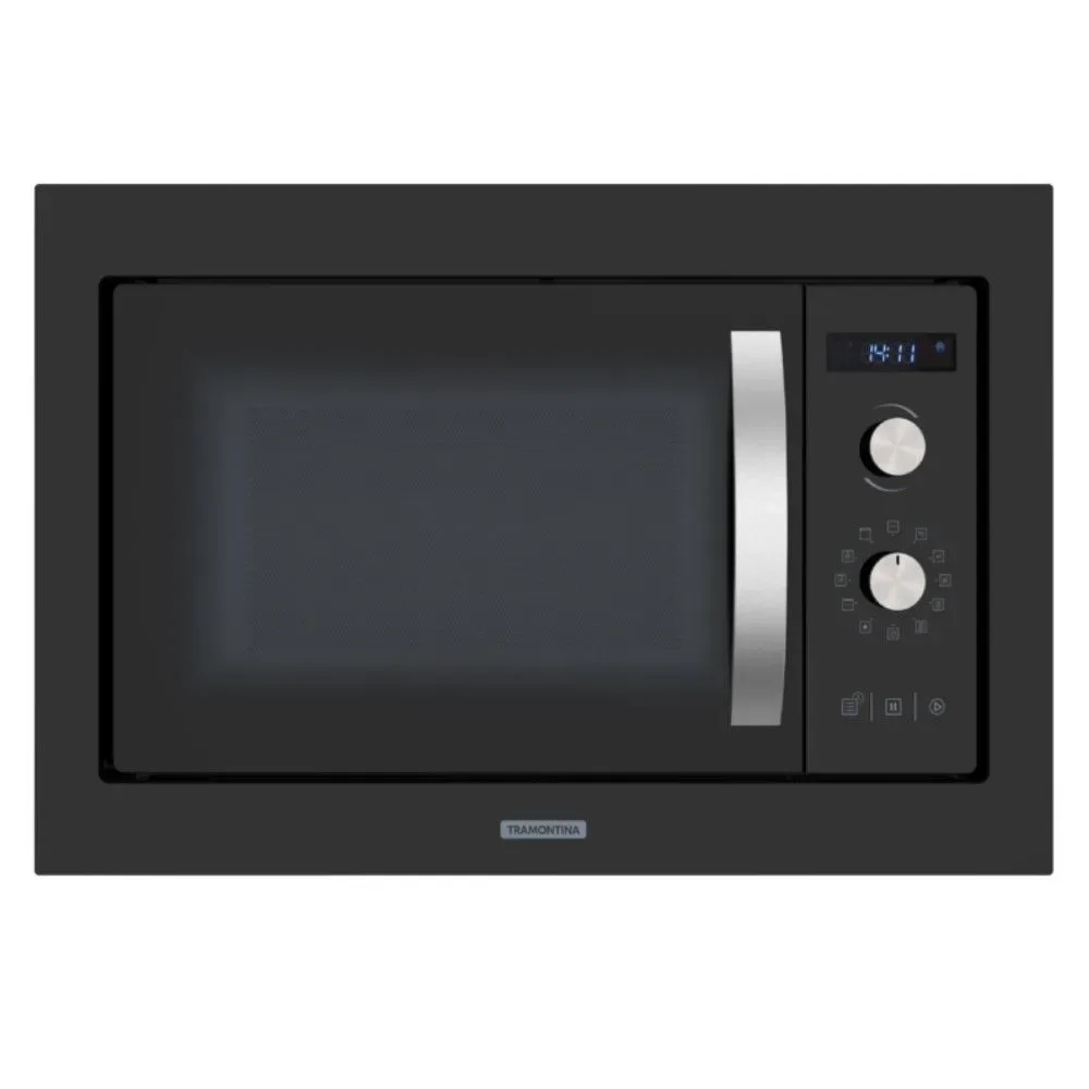 Micro-ondas de Embutir Tramontina Glass Cook 25L 94880-008 com Grill Digital Preto 220V