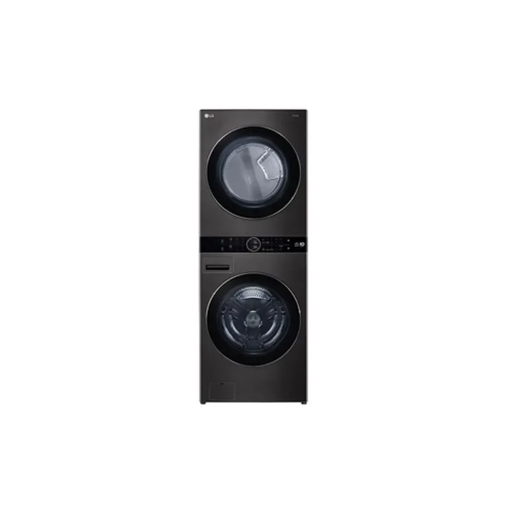 Lava e Seca Washtower LG WK17BS6A 17kg Lavagem 16kg Secagem Inteligência Artificial Preto 220V