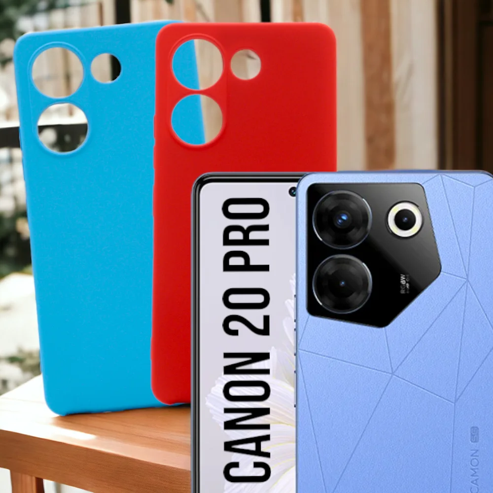 Capa de Silicone Aveludada Tecno Camon 20 Pro