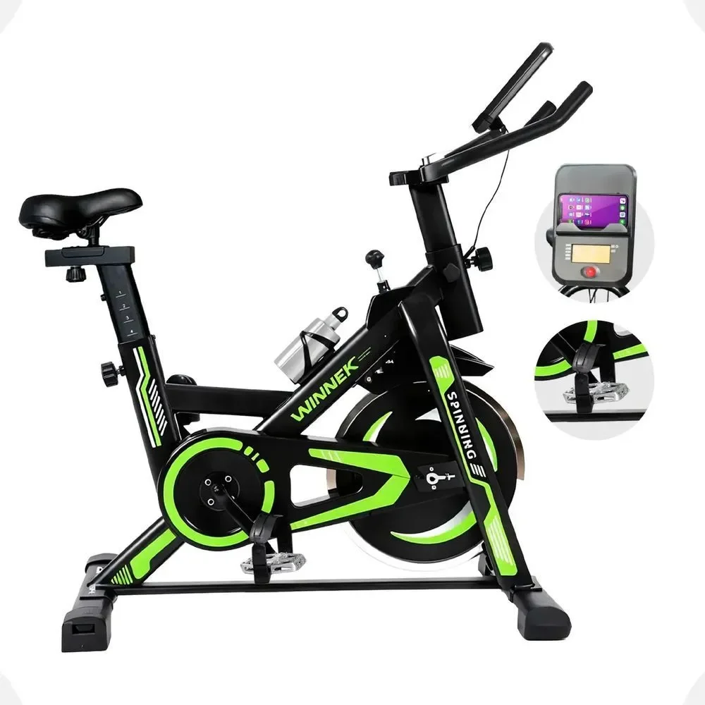 Bicicleta Spinning Spin WNNK001708 Volante 13kg com Assento Ajustável e Suporta Até 150kg