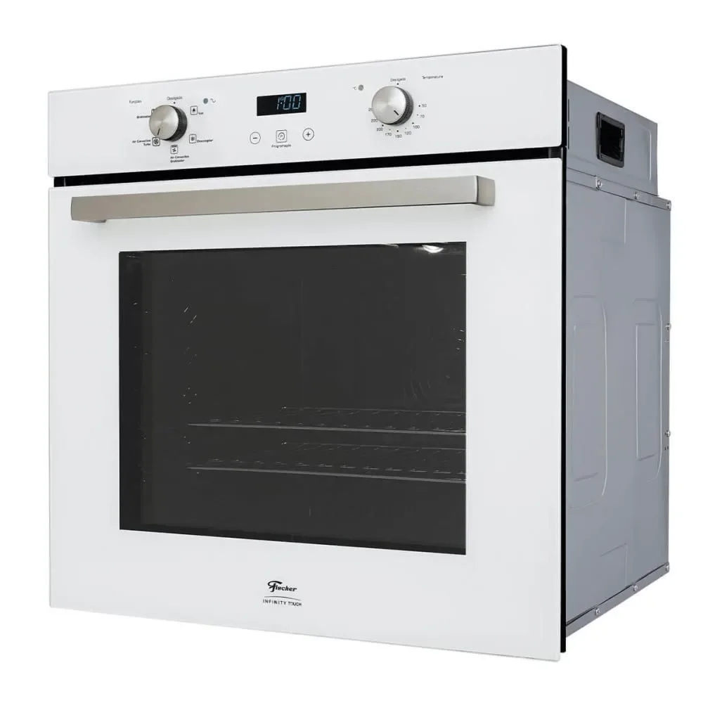 Forno Elétrico de Embutir Fischer Infinity Touch 82L com Air Fryer Grill Turbo Branco 220V