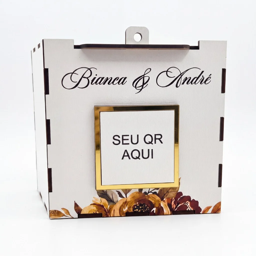 CAIXA PIX PARA CASAMENTO OPERAÇÃO LUA DE MEL E GRAVATA COM QRCODE