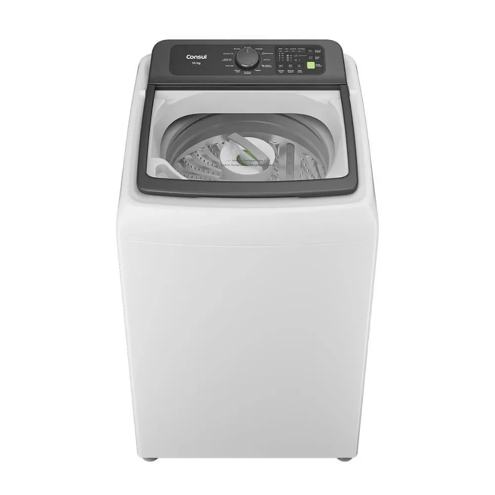 Lavadora Automática Consul CWN14AB 14kg Branco Economia de Água e Energia 220V