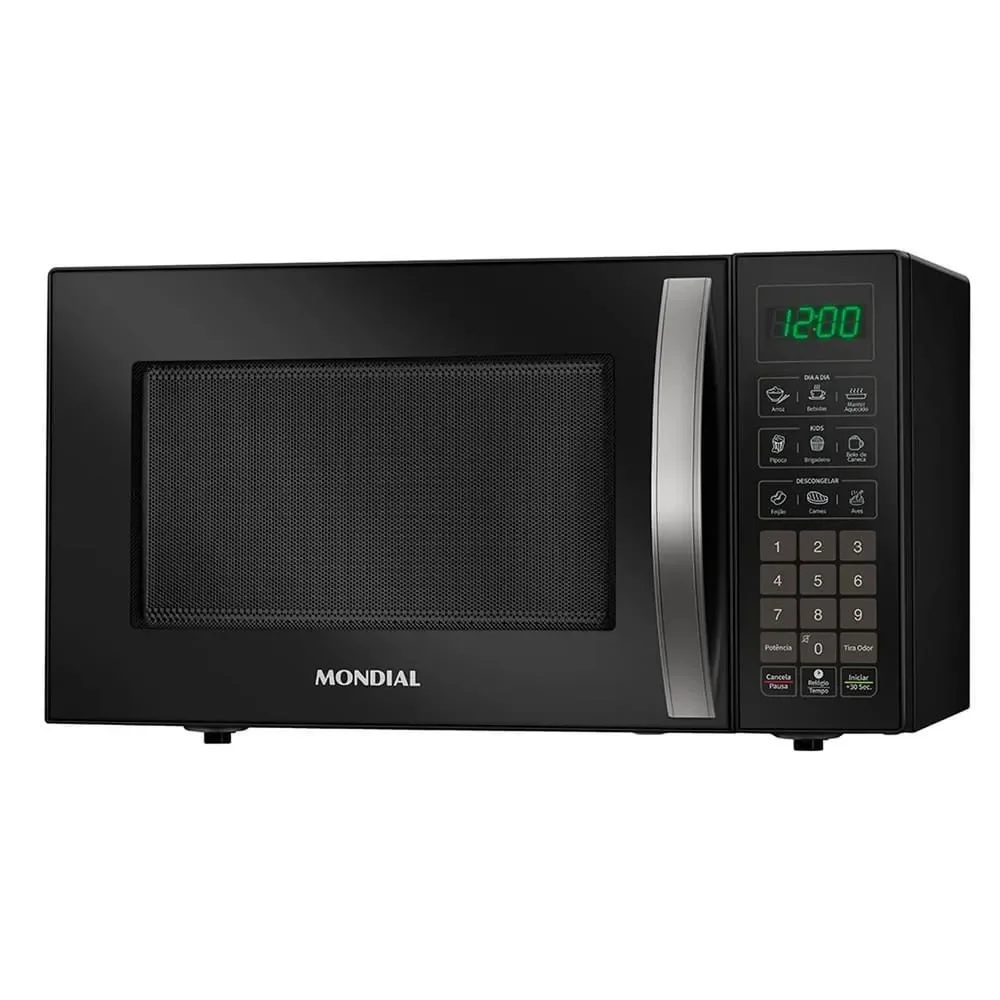 Micro-ondas de Bancada Mondial MO-02-34-W 34L 1400W Menu Dia a Dia e Kids Preto 110V
