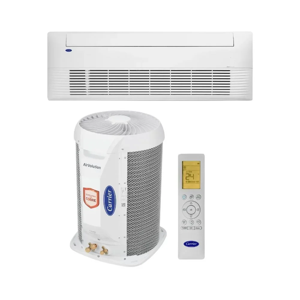 Ar Condicionado Split Cassete 1 Via Carrier 18000 BTUs Quente e Frio Inverter 220V R32 (38TVQF18515MC)