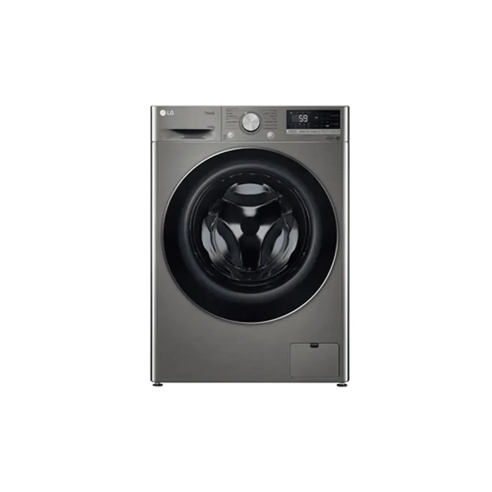 Lava e Seca Front Load LG CV5014PC4 14kg 8kg Vapor Antialérgico Inox Look 1400 RPM 110V