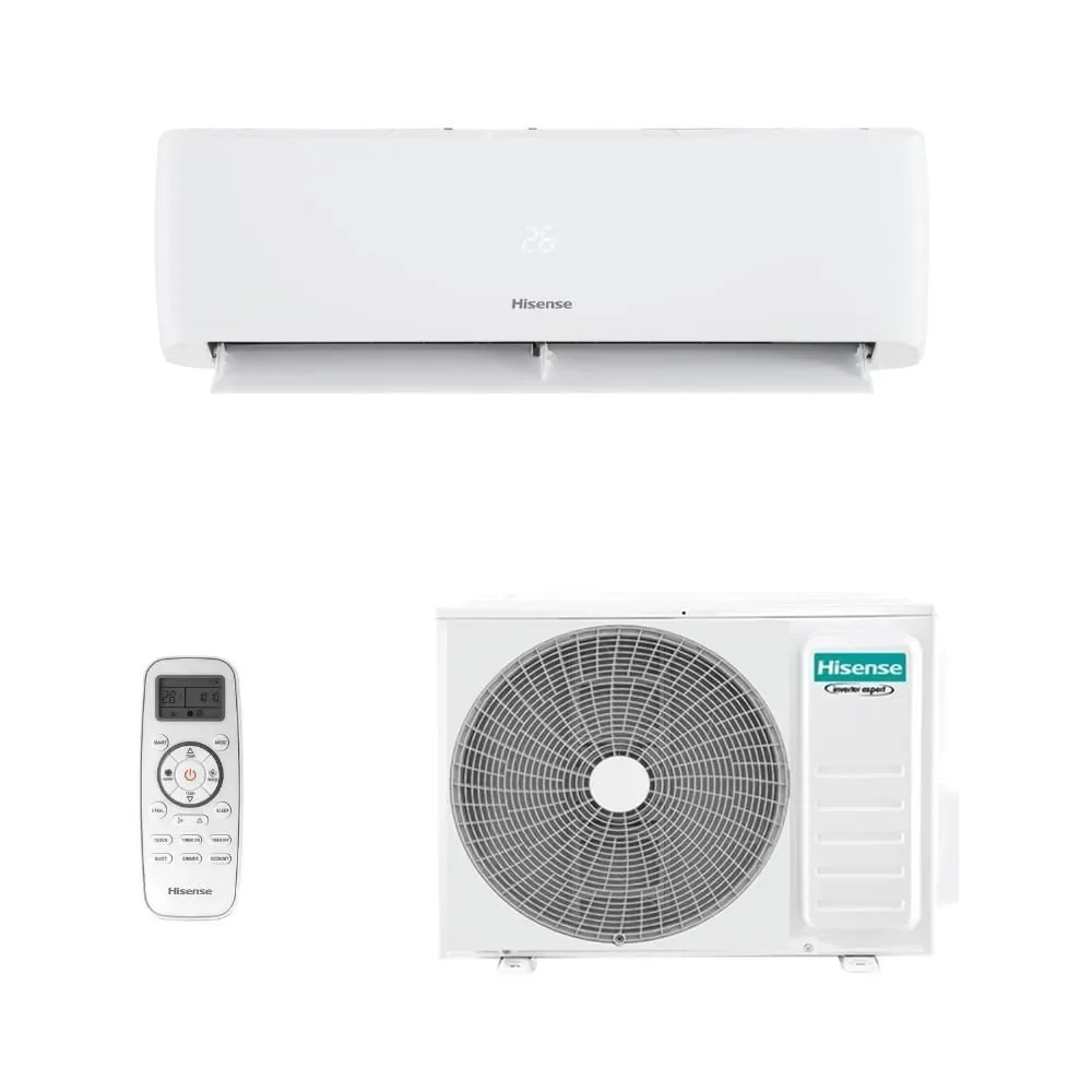 Ar Condicionado Split Hi Wall Hisense Inverter Eco Plus R-32 12000 BTUS Frio 220V Branco AS-12TW2RLRCK00E