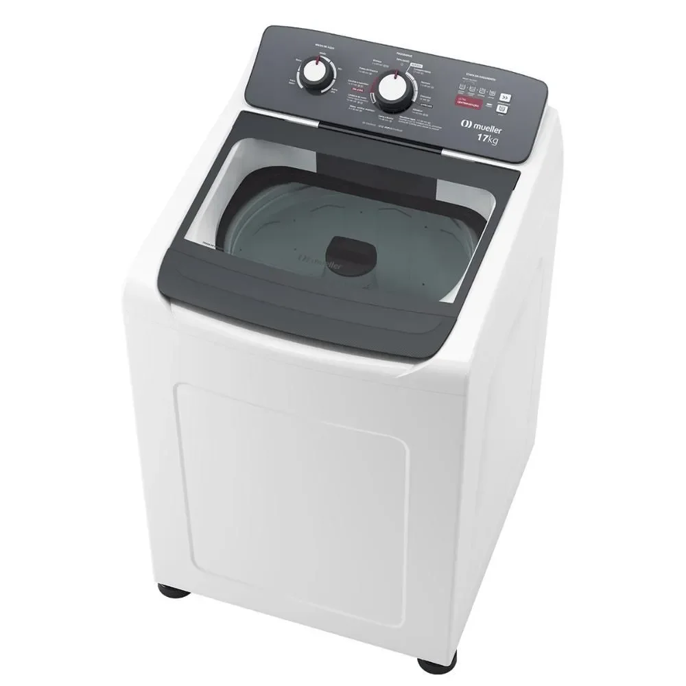 Máquina de Lavar Mueller Lavadora 17Kg Mla17 Automática com Ultracentrifugação e Ciclo Rápido Branco 110V