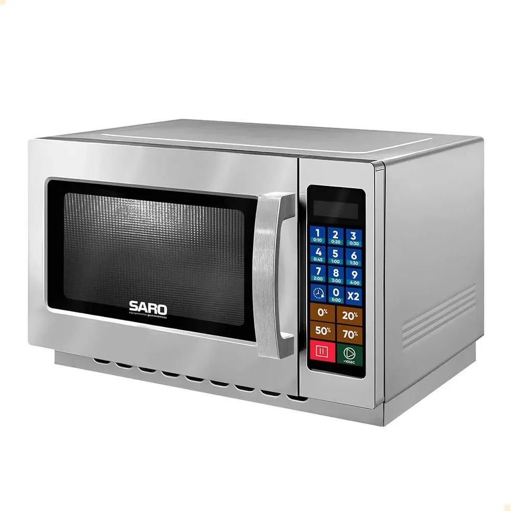 Micro-ondas Industrial de Bancada Saro Mc22 34L 1000W Digital em Aço Inox Prata 220V