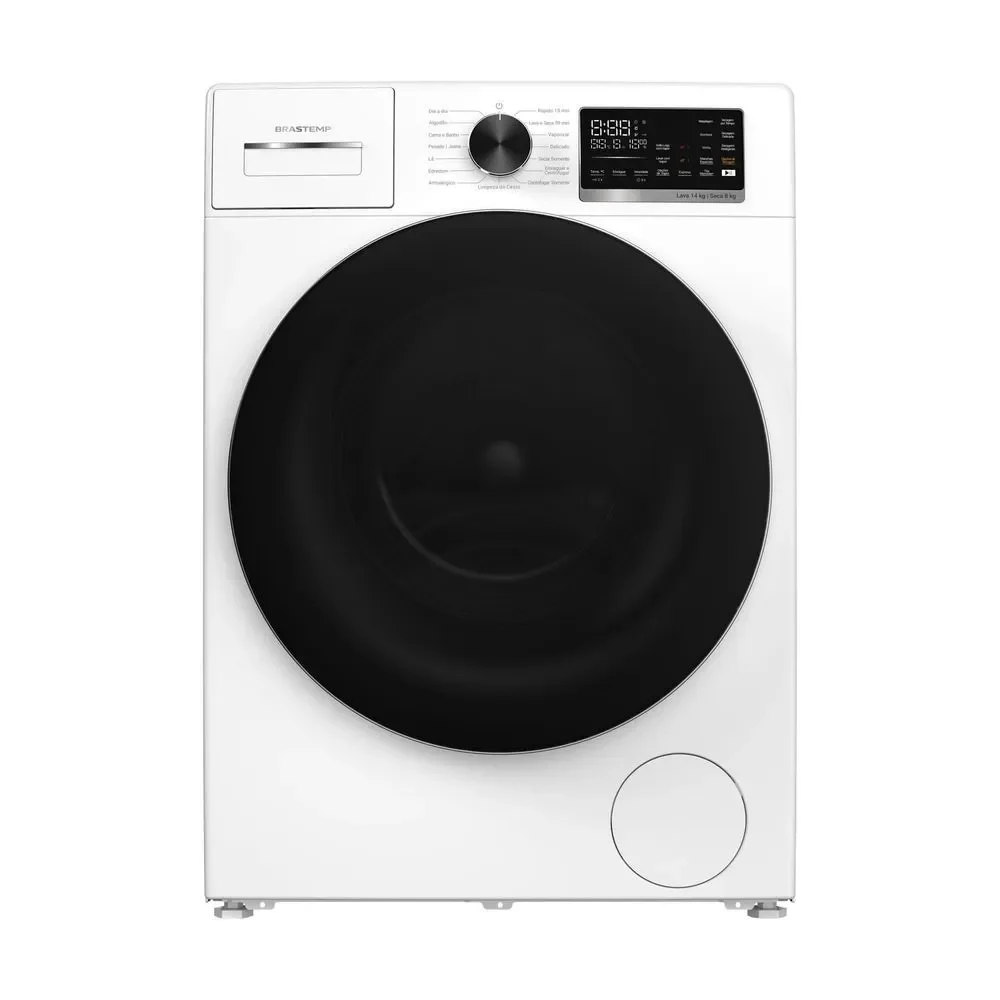 Lava e Seca Brastemp BNO14AB 14kg 8kg com Lavagem e Secagem Inteligentes Branco 220V