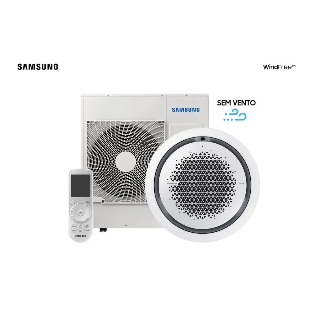 Ar Condicionado Cassete Samsung Windfree Inverter 48000 BTUS Quente e Frio 220V AC048HE6DKG