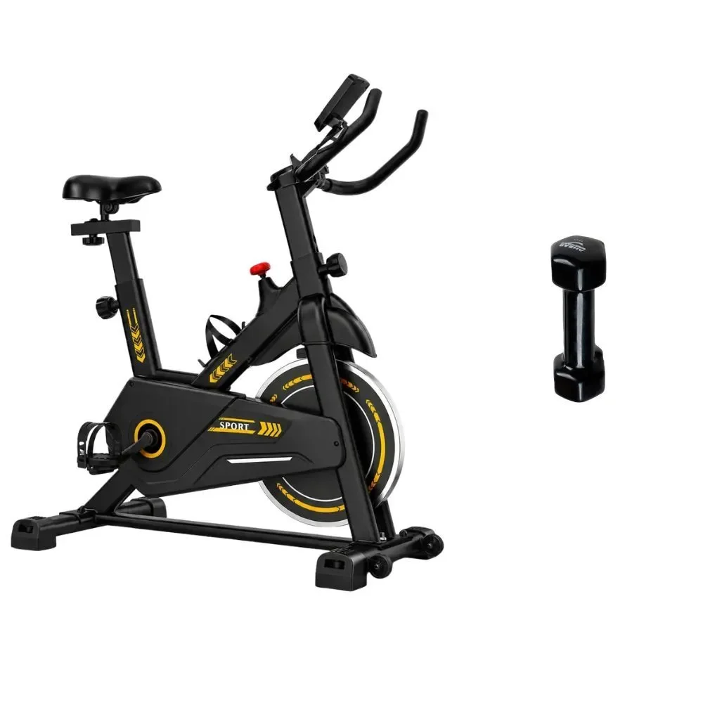 Bicicleta Ergometrica Vertical Ahead Sports Roda Inercia 8kg Spinning Musculação Halter 120kg Uso Doméstico Ahead Sports