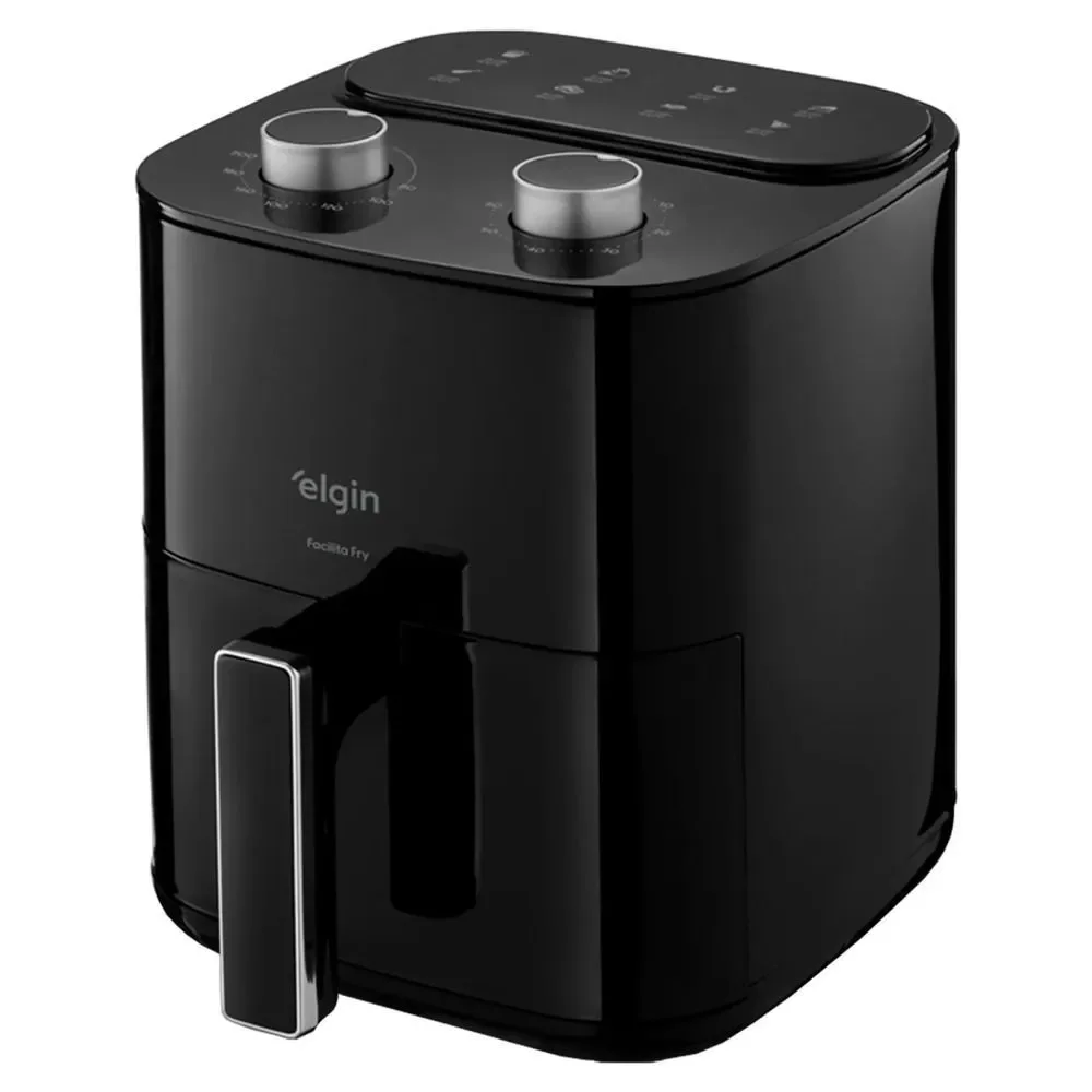 Fritadeira Air Fryer Elgin Facilita Fry AFG35 3,5L 1400W com Timer e Temperatura Ajustável Preto 220V