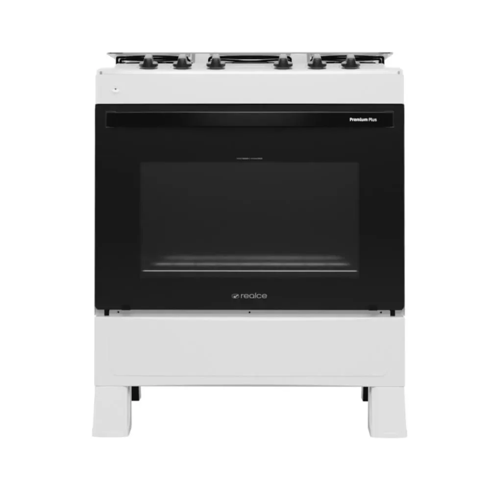 Fogão de Piso 5 Bocas a Gás Multimóveis CR229 Mesa Inox Acendimento Automático Branco Bivolt