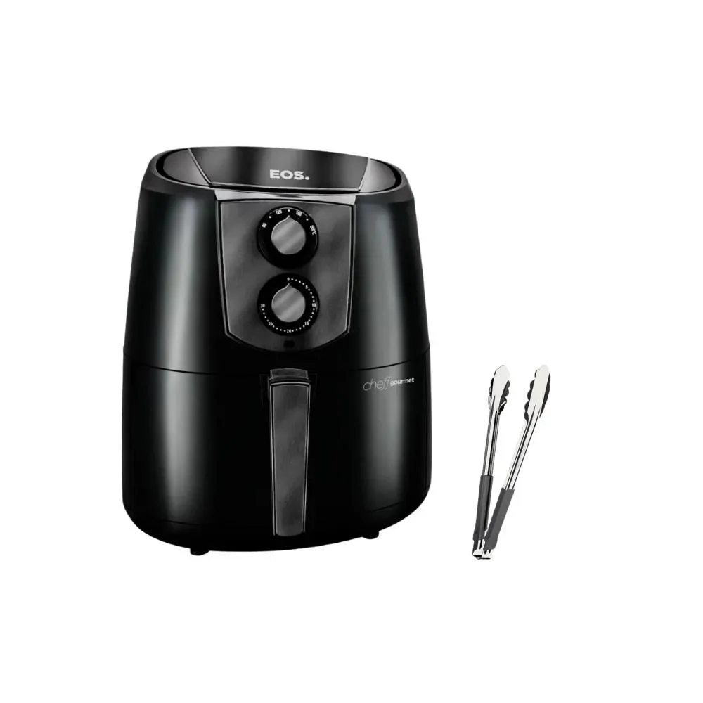Fritadeira sem Óleo Air Fryer EOS EAF42T 4,2L 1500W Touch com Timer e 30 Funções Preto 110V