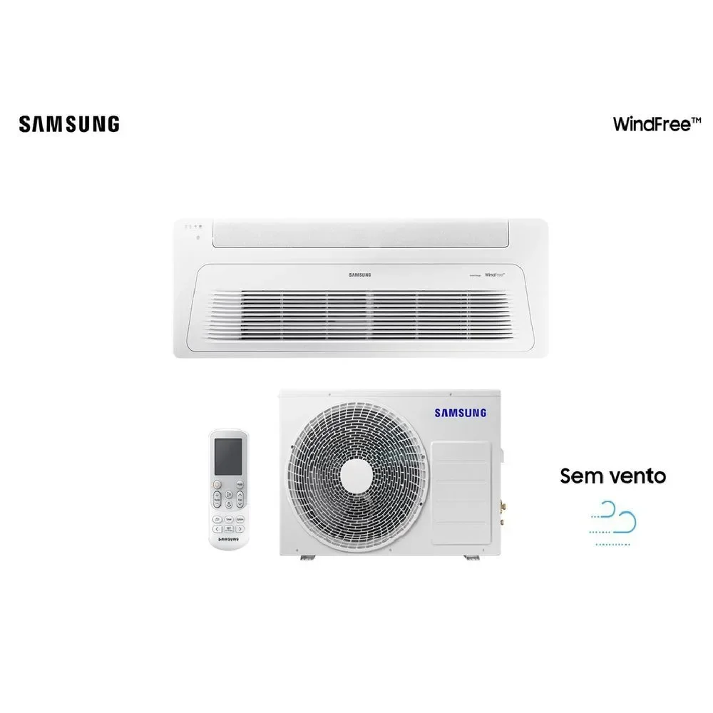 Ar Condicionado Cassete 1 Via Samsung Windfree Inverter 18000 BTUS Quente Frio 220V AC018DN1DKG-AZ