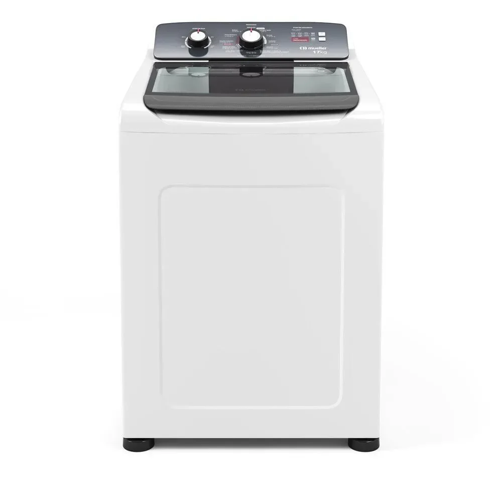 Máquina de Lavar Automática Mueller MLA17 17kg com Ultracentrifugação 11 Programas Branco 220V