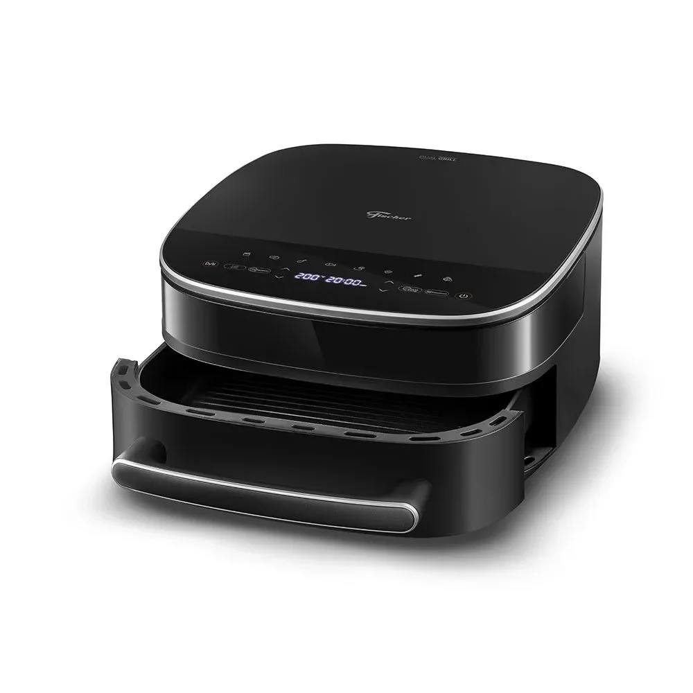 Air Fryer Dual Grill 6L Preto Fischer Preto 220V