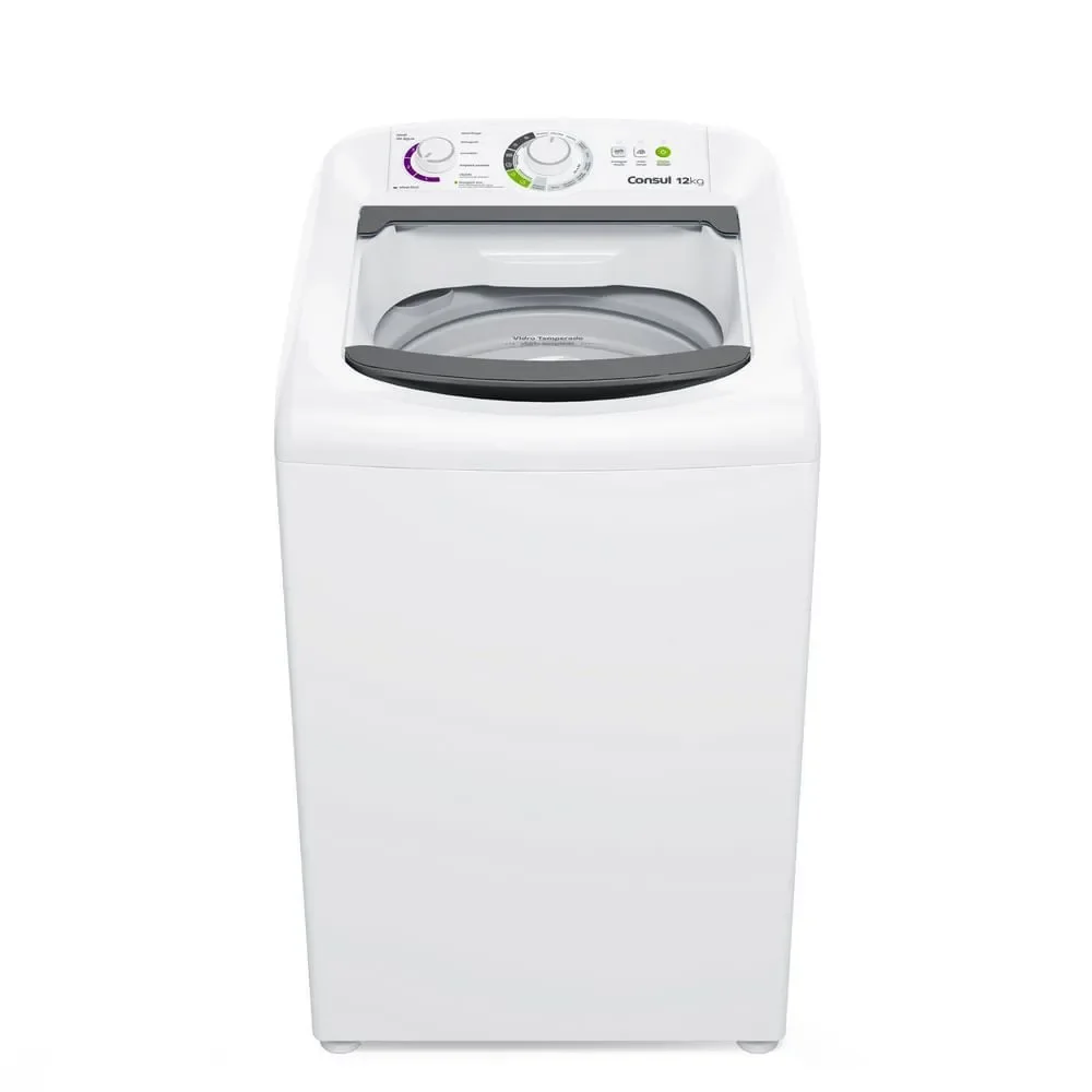 Lavadora de Roupas Consul CWH12BB 12kg Automática com Dosagem Econômica Branca 110V