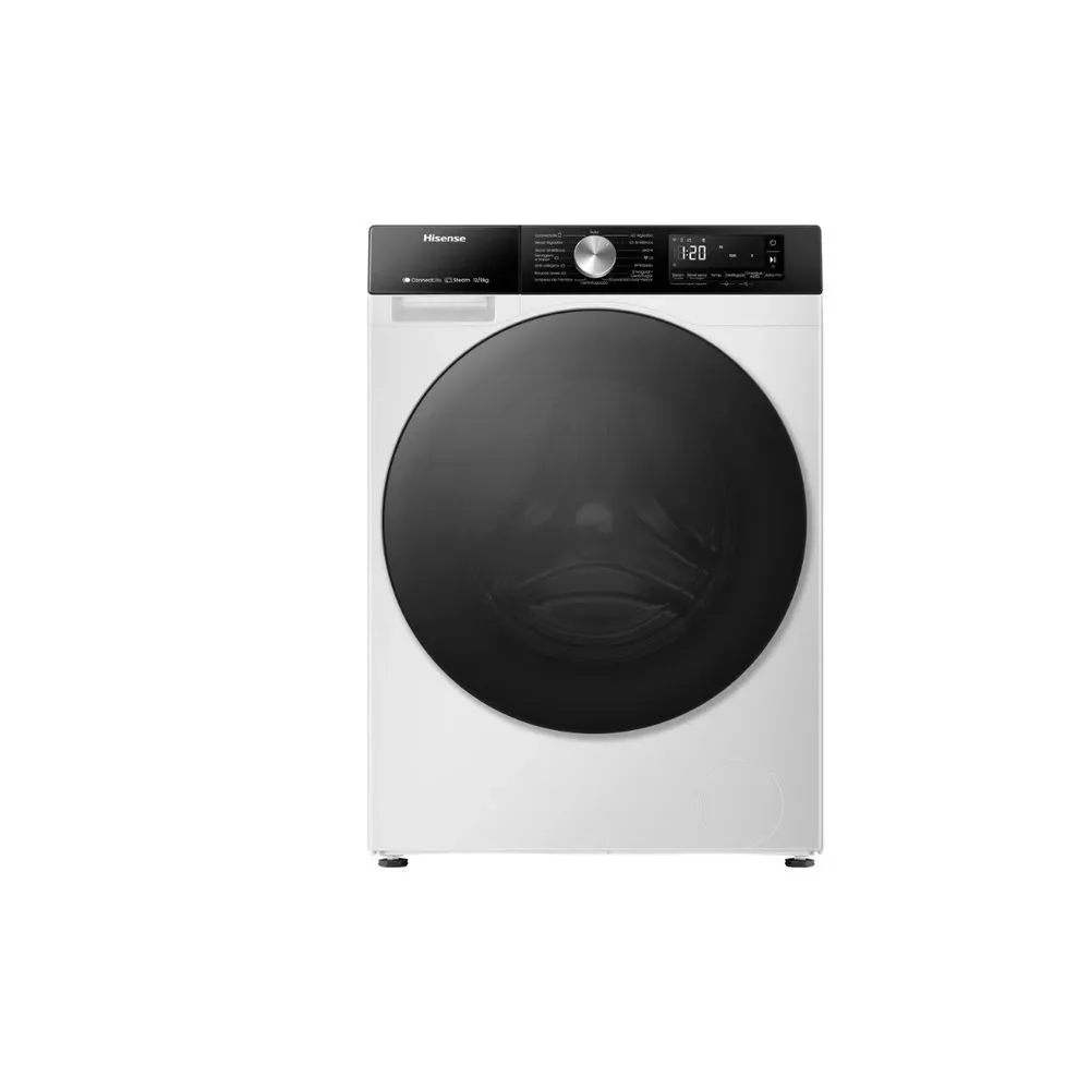 Lava e Seca Hisense WD3S12 12KG 8KG Inverter Wi-Fi Branco 110V