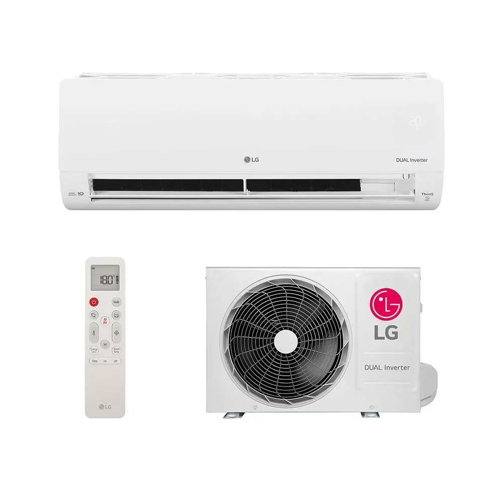 Ar Condicionado Split Hi Wall Inverter LG Dual Voice com IA R-32 9.000 BTUS Quente e Frio 220V S3UW09AA31E